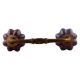 Dark Purple Crackle Ceramic Bridge Handle 